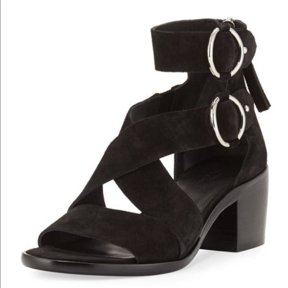 Rag & Bone Mari Suede Strappy mid-heel sandal, 7